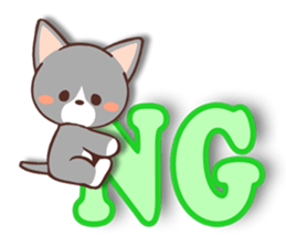 Day of a Silver Tabby Cat sticker #1360139