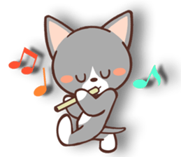 Day of a Silver Tabby Cat sticker #1360147