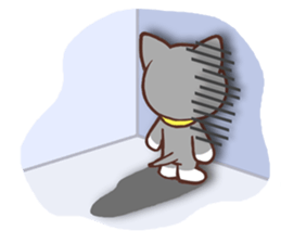 Day of a Silver Tabby Cat sticker #1360153