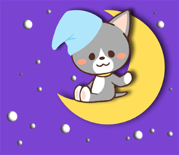 Day of a Silver Tabby Cat sticker #1360154