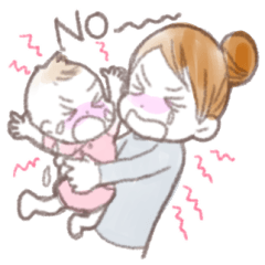 Situations Sticker mom & baby(toddler)