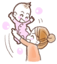 Situations Sticker  mom &  baby(toddler) sticker #1360602