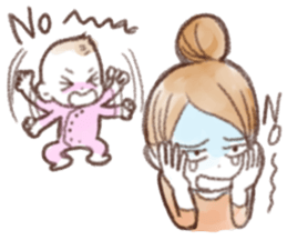 Situations Sticker  mom &  baby(toddler) sticker #1360604