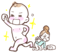 Situations Sticker  mom &  baby(toddler) sticker #1360605