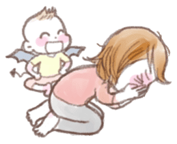 Situations Sticker mom & baby(toddler) sticker #1360611
