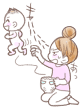 Situations Sticker  mom &  baby(toddler) sticker #1360615