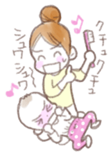 Situations Sticker  mom &  baby(toddler) sticker #1360617