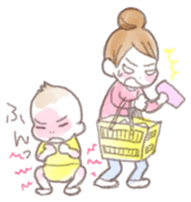 Situations Sticker  mom &  baby(toddler) sticker #1360638