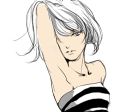 TBT girl sticker #1362166