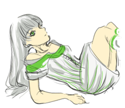 TBT girl sticker #1362185