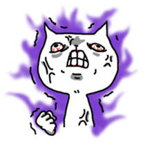 HAHUO of the white cat sticker #1363175