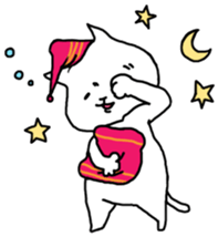 HAHUO of the white cat sticker #1363177