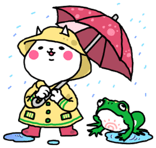 HAHUO of the white cat sticker #1363181