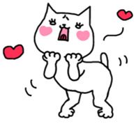 HAHUO of the white cat sticker #1363185