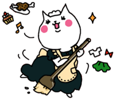 HAHUO of the white cat sticker #1363192