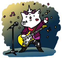 HAHUO of the white cat sticker #1363196