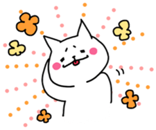 HAHUO of the white cat sticker #1363199