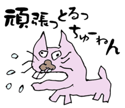 Middle-age cat sticker #1363484