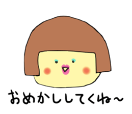 Bobbed hair and friends sticker #1364046