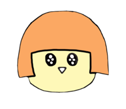 Bobbed hair and friends sticker #1364069