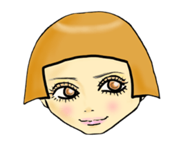 Bobbed hair and friends sticker #1364073