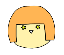 Bobbed hair and friends sticker #1364080