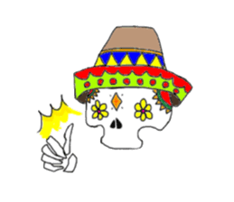 Mexican Skull sticker #1364101