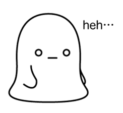 White spook & Black spook - English ver sticker #1364244