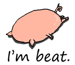 That pig with that dog. sticker #1364330