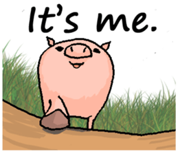 That pig with that dog. sticker #1364340