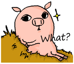 That pig with that dog. sticker #1364344