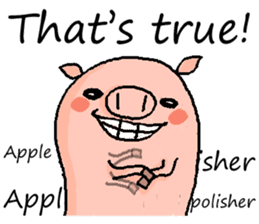 That pig with that dog. sticker #1364352