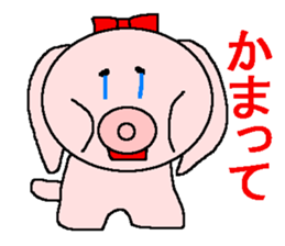 Sticker of a pretty fat dog sticker #1365861