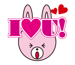 So cute! Tony of dog like a rabbit bear sticker #1366602