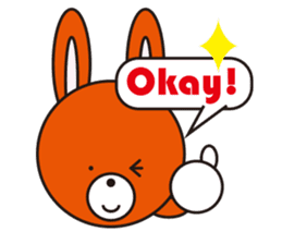 So cute! Tony of dog like a rabbit bear sticker #1366604