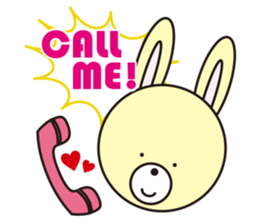 So cute! Tony of dog like a rabbit bear sticker #1366627