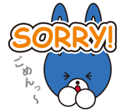 So cute! Tony of dog like a rabbit bear sticker #1366629