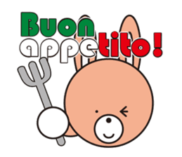 So cute! Tony of dog like a rabbit bear sticker #1366635