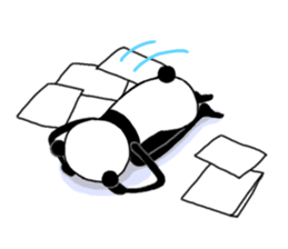 Slim panda sticker #1366731