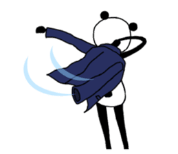 Slim panda sticker #1366738