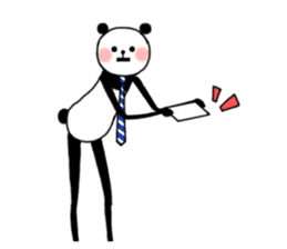 Slim panda sticker #1366739