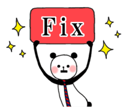 Slim panda sticker #1366755