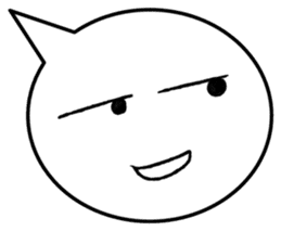 Balloon face sticker #1366762