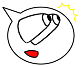 Balloon face sticker #1366786