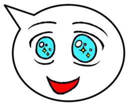 Balloon face sticker #1366789