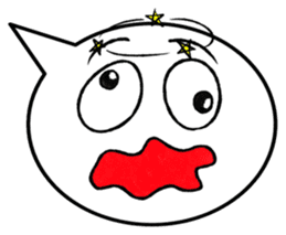 Balloon face sticker #1366794