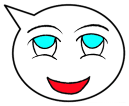 Balloon face sticker #1366799