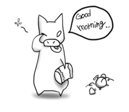 with weed Piglet sticker #1367443