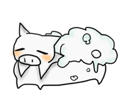 with weed Piglet sticker #1367478