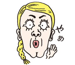 Funny funny faces sticker #1368028